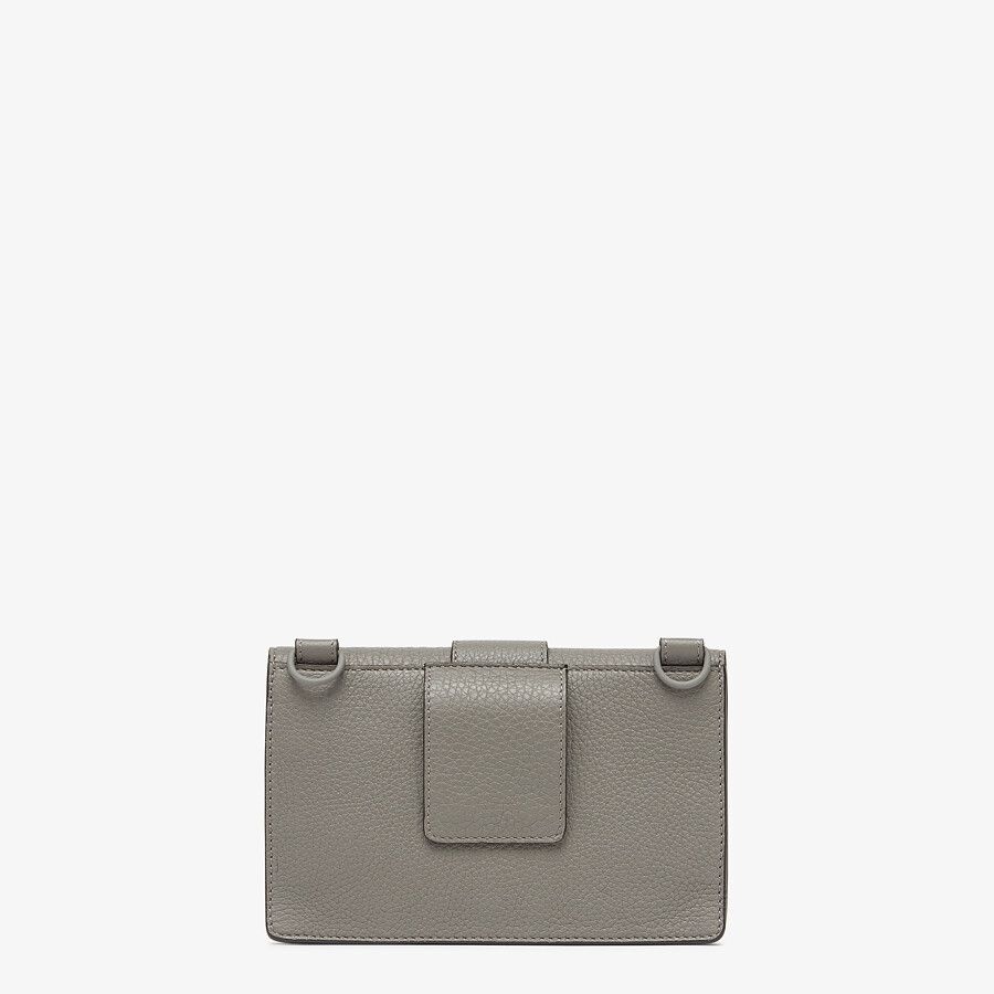 Gray leather bag - 3