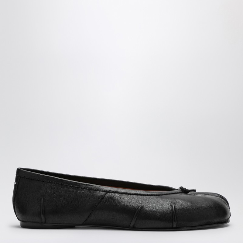 Black leather Tabi New ballet flats 1