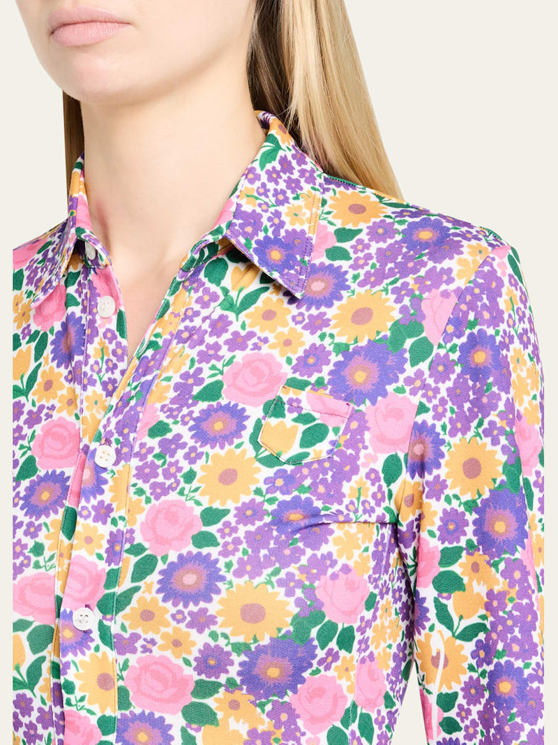 Arianne Floral Button-Down Shirt 5