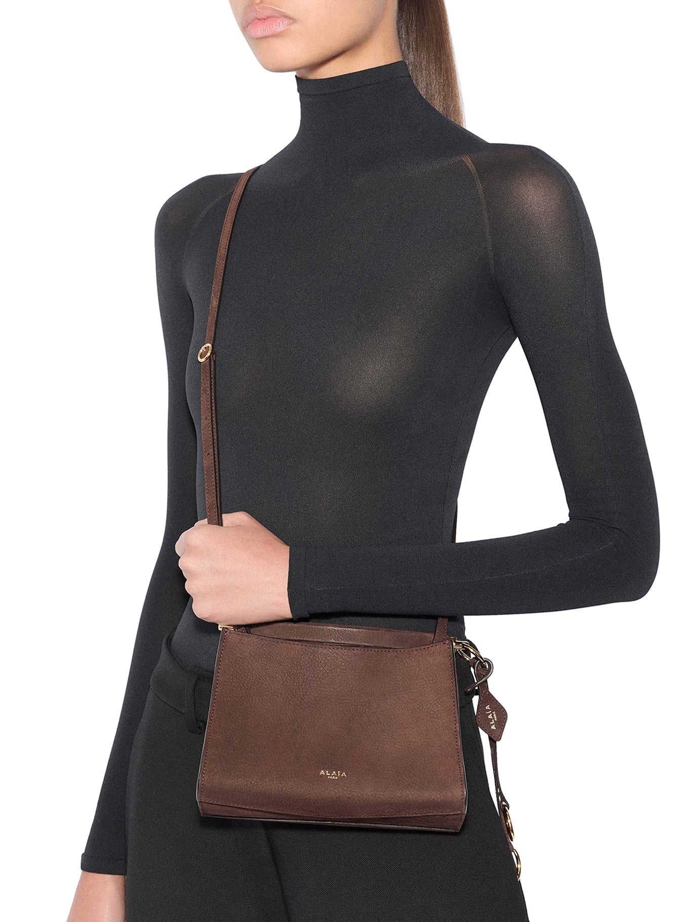 LE CLICK SMALL SQUARE NUBUCK BAG - 2