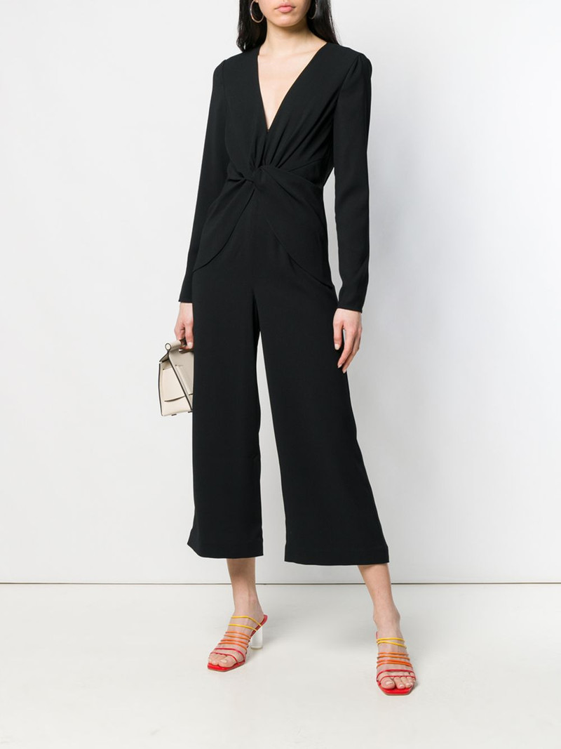 self-portrait knot front jumpsuit outlook