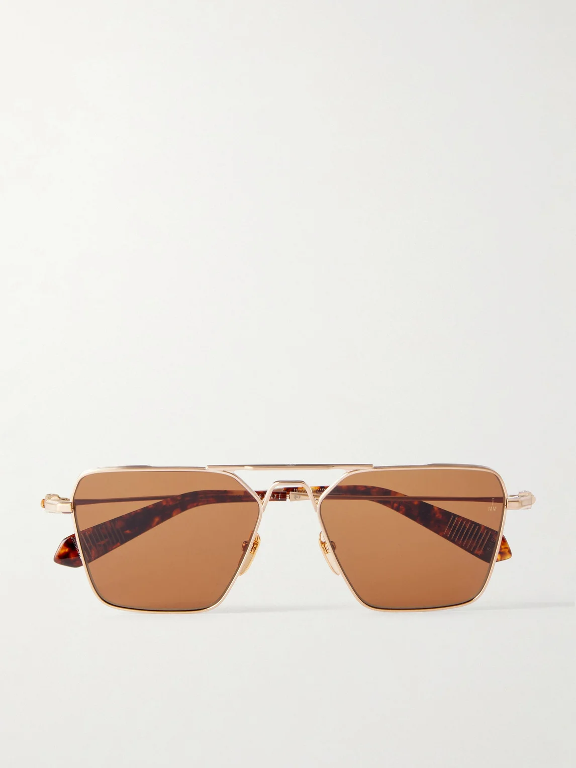 Nick Fouquet Nellcôte Square Frame Metal Sunglasses - 1