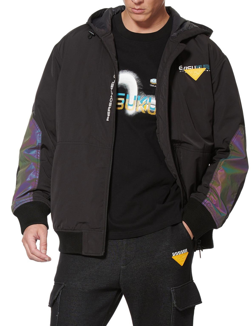 Frosty Seagull Print Padded Jacket 4