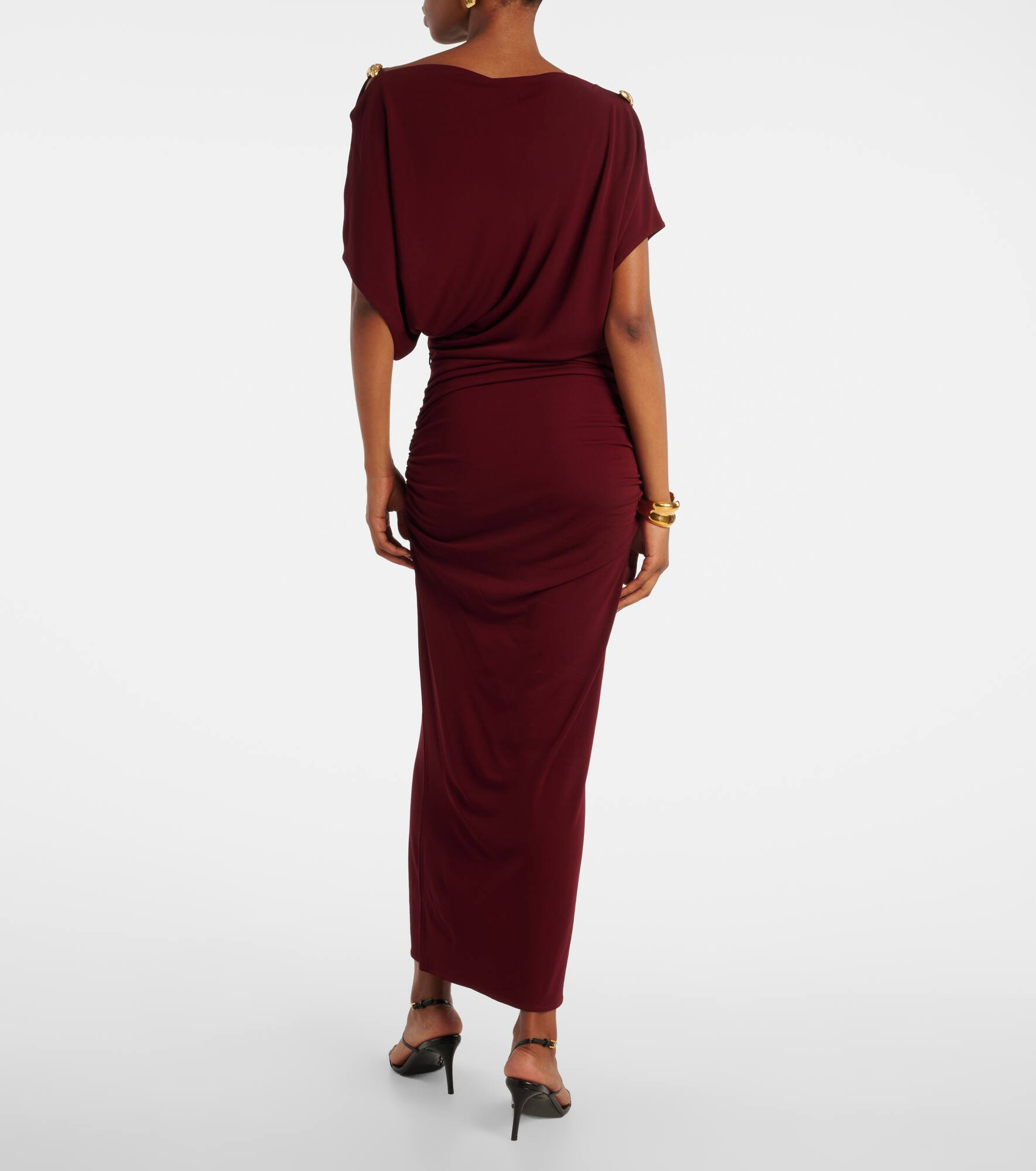 Brina embellished draped jersey gown - 3