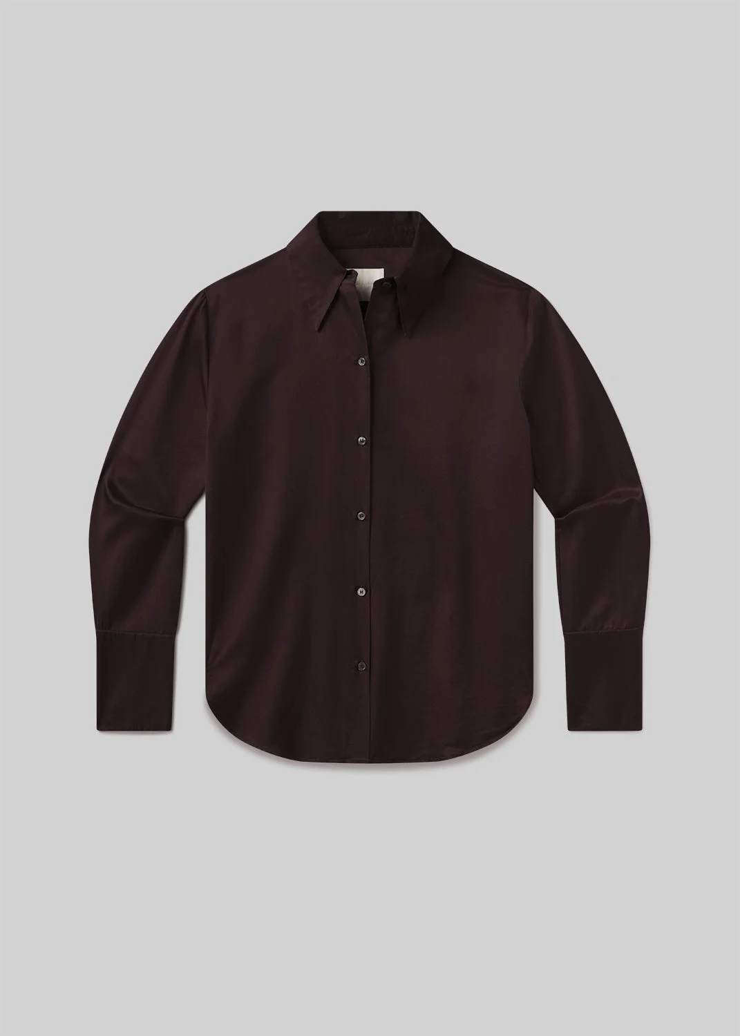 Camilia Shirt
In Chocolate Dark Brown - 1