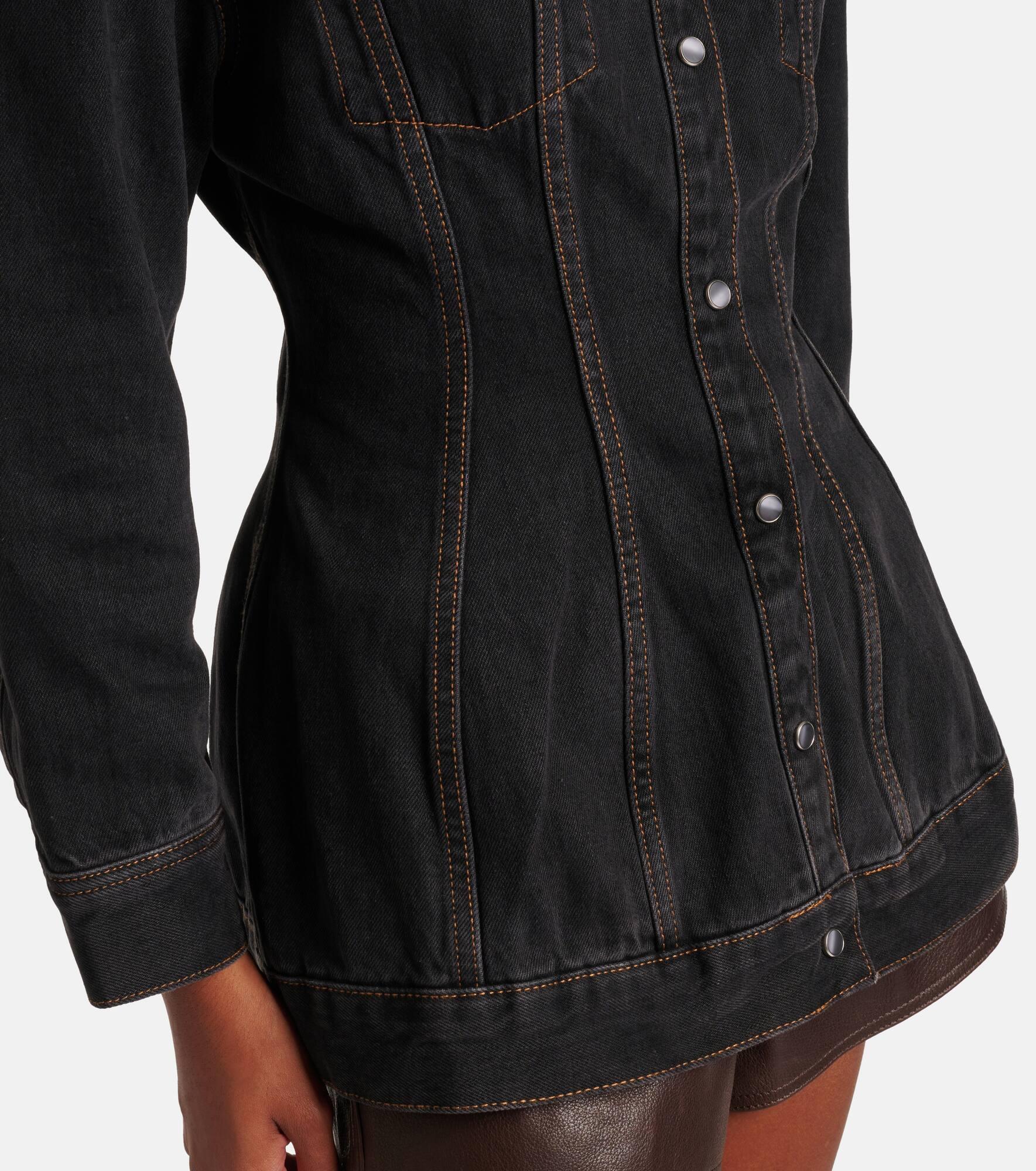 Contour denim jacket - 5