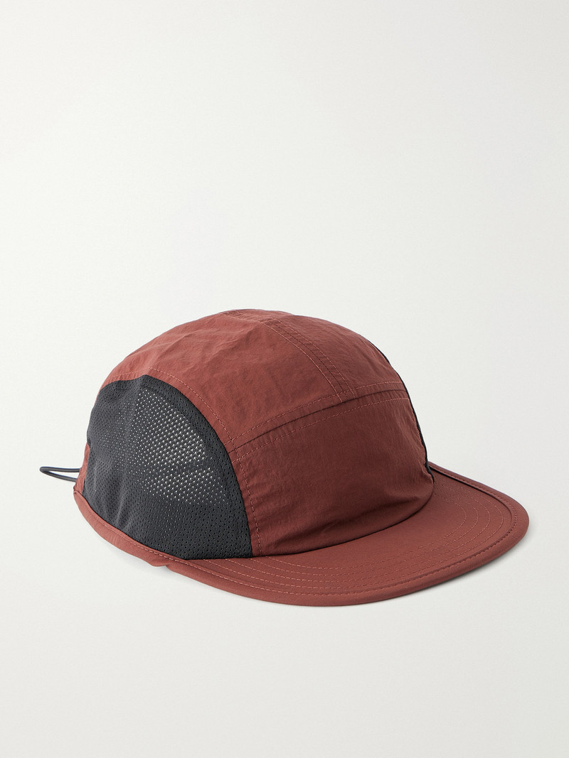 Logo-Appliquéd Panelled Shell and Mesh Cap 1