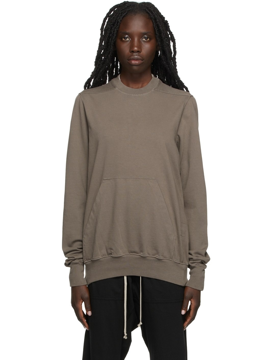 Taupe Granbury Crewneck Sweater - 1