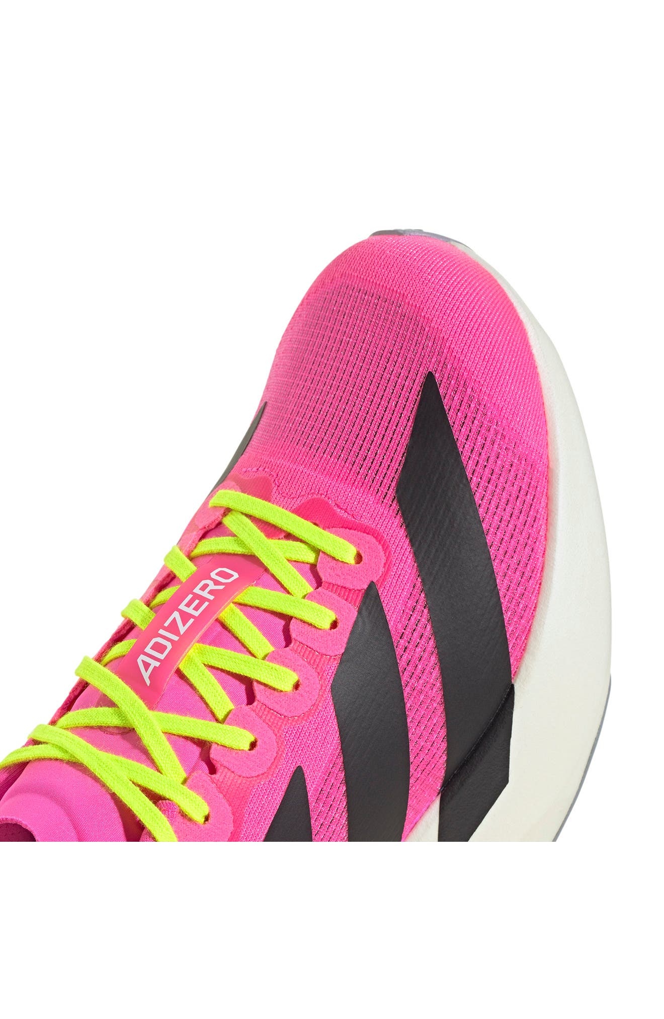 adidas Adizero Evo SL Running Shoe in Lucid Pink/black/Ftwr White at Nordstrom - 8