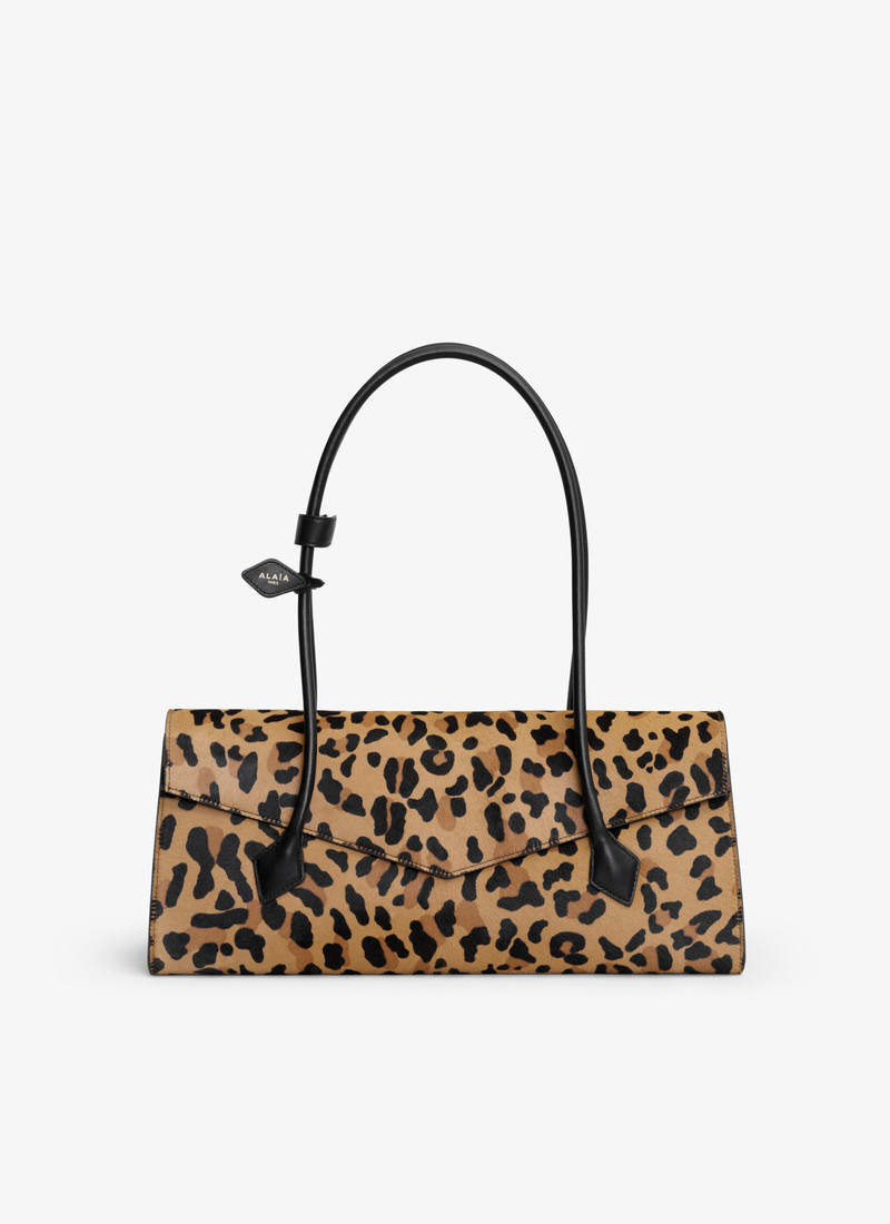 LE TECKEL FLAP TOTE BAG IN LEOPARD HAIRCALF 1