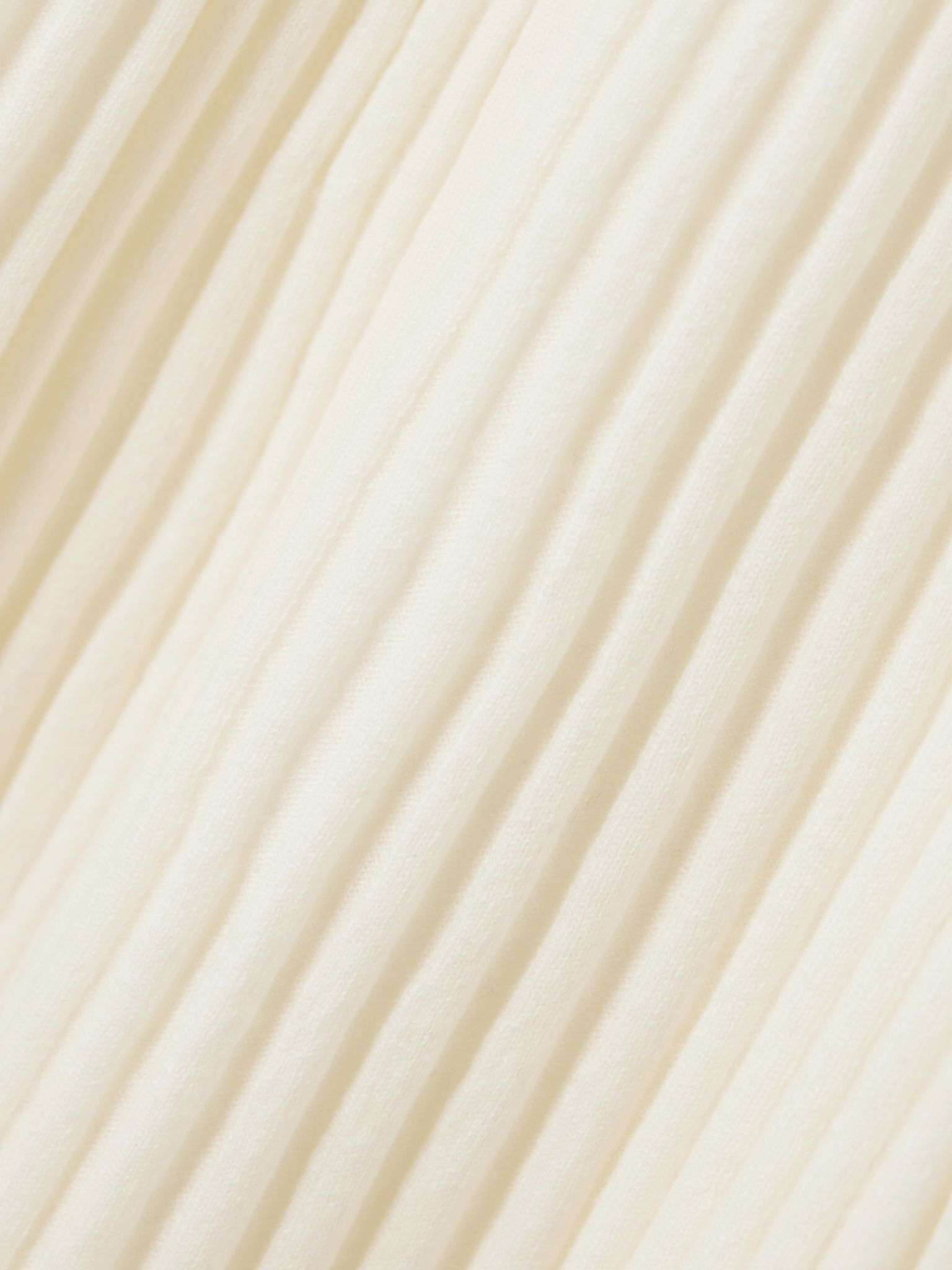 Nillie ribbed organic cashmere midi skirt Ivory - 4