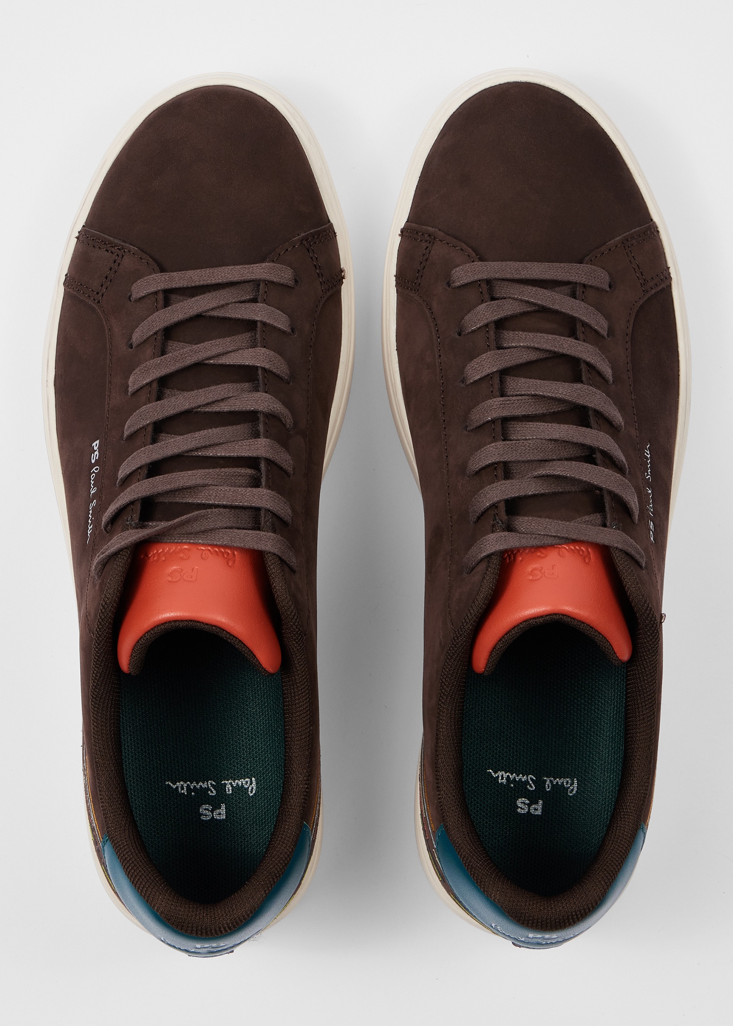 Brown Nubuck 'Rex' Embroidery Trainers - 5