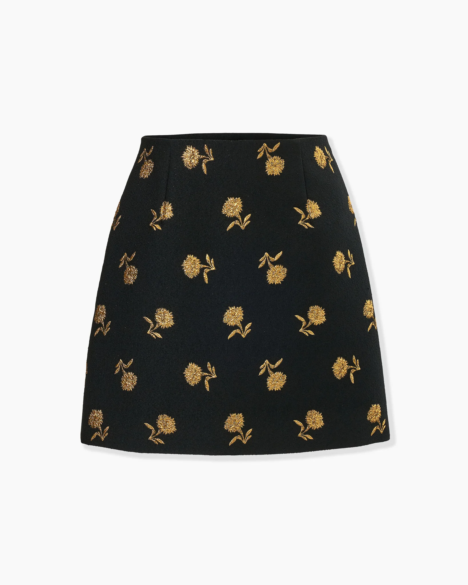 Carnation Jacquard Mini Skirt - 1