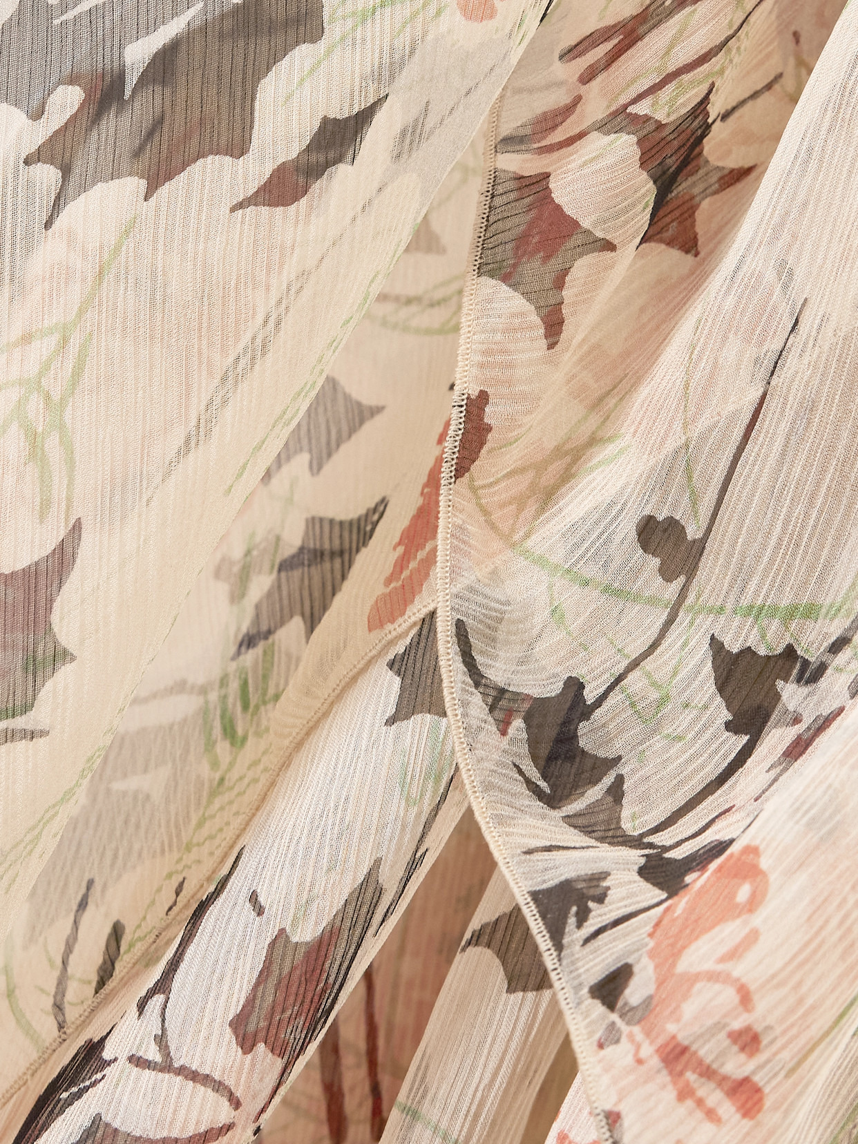 Asymmetric Floral-print Silk Maxi Dress - 5