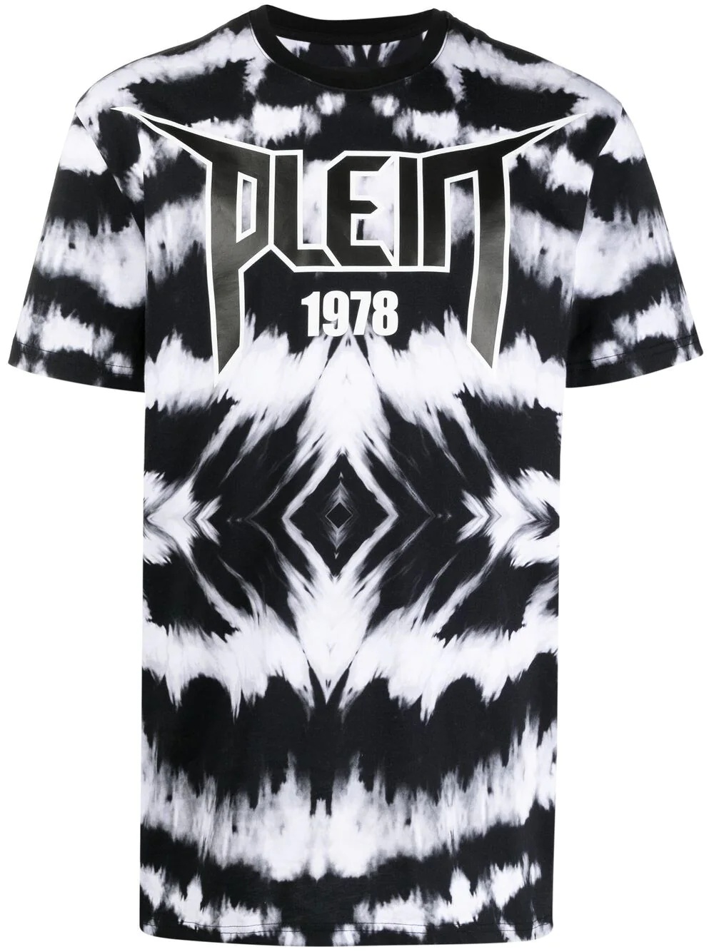 tie dye-print T-shirt - 1