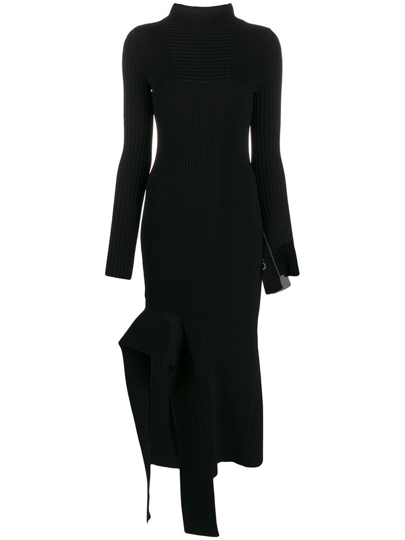asymmetric knitted dress 1