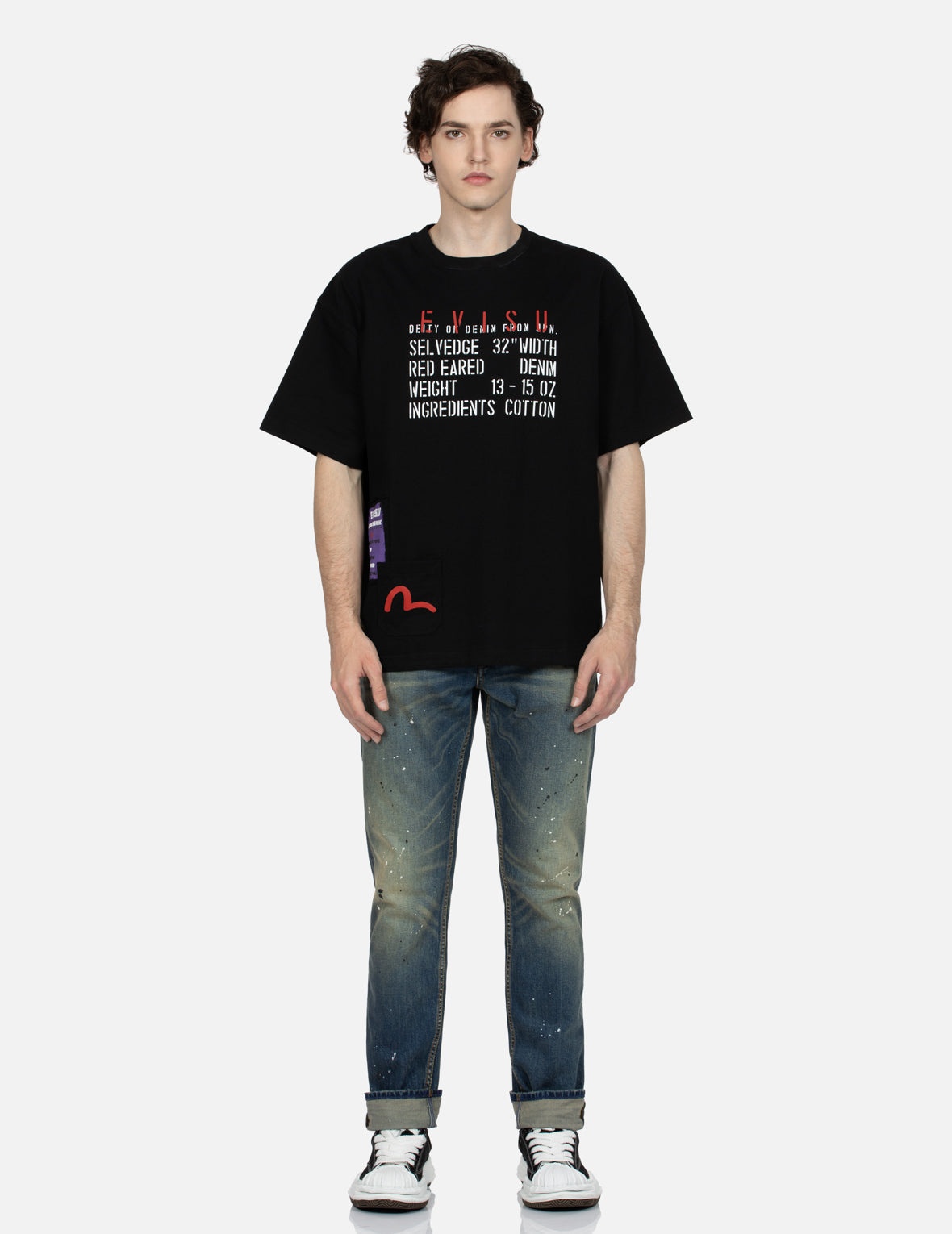 Graffiti Daicock Print Carrot Fit Jeans #2017 - 6