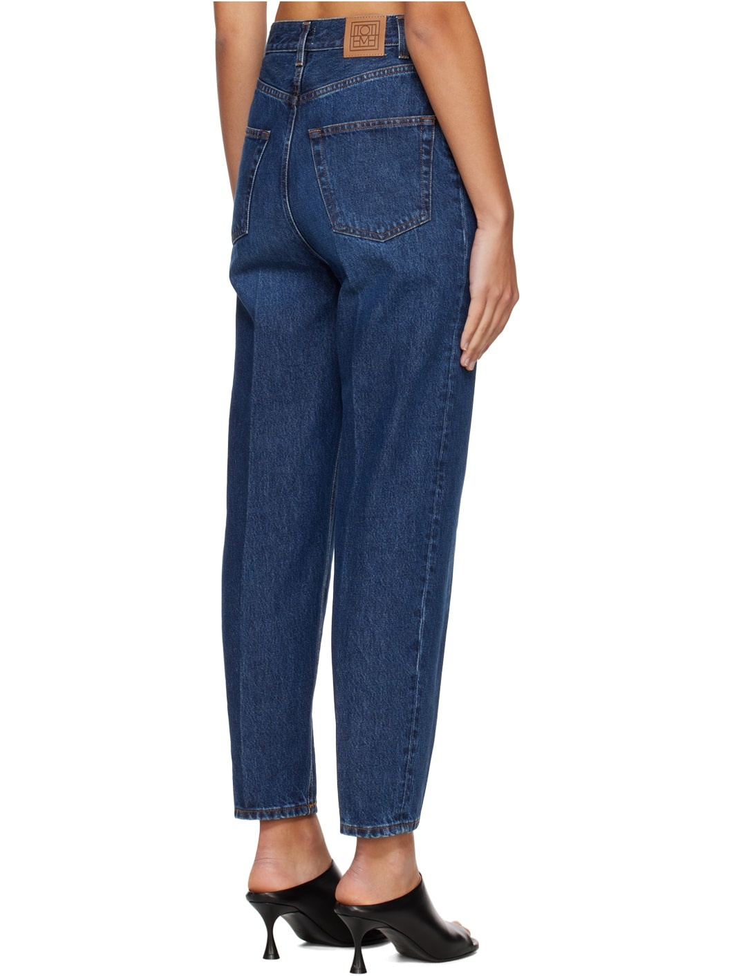 Navy Tapered Jeans - 3