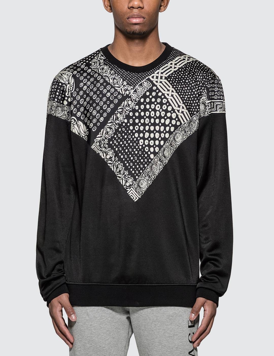 Bandana Print Sweatshirt - 1