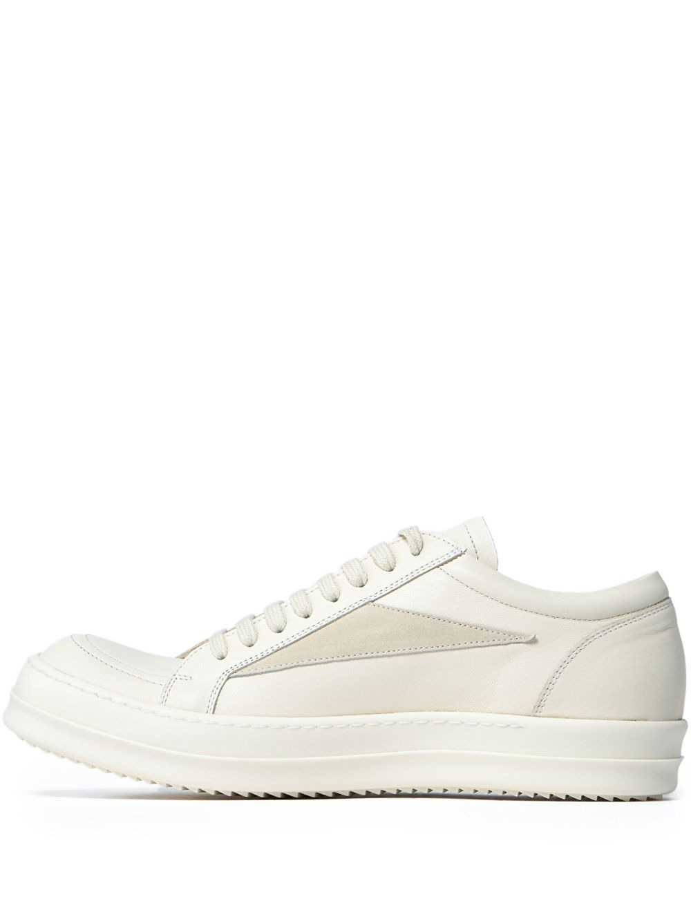 panelled leather sneakers - 1