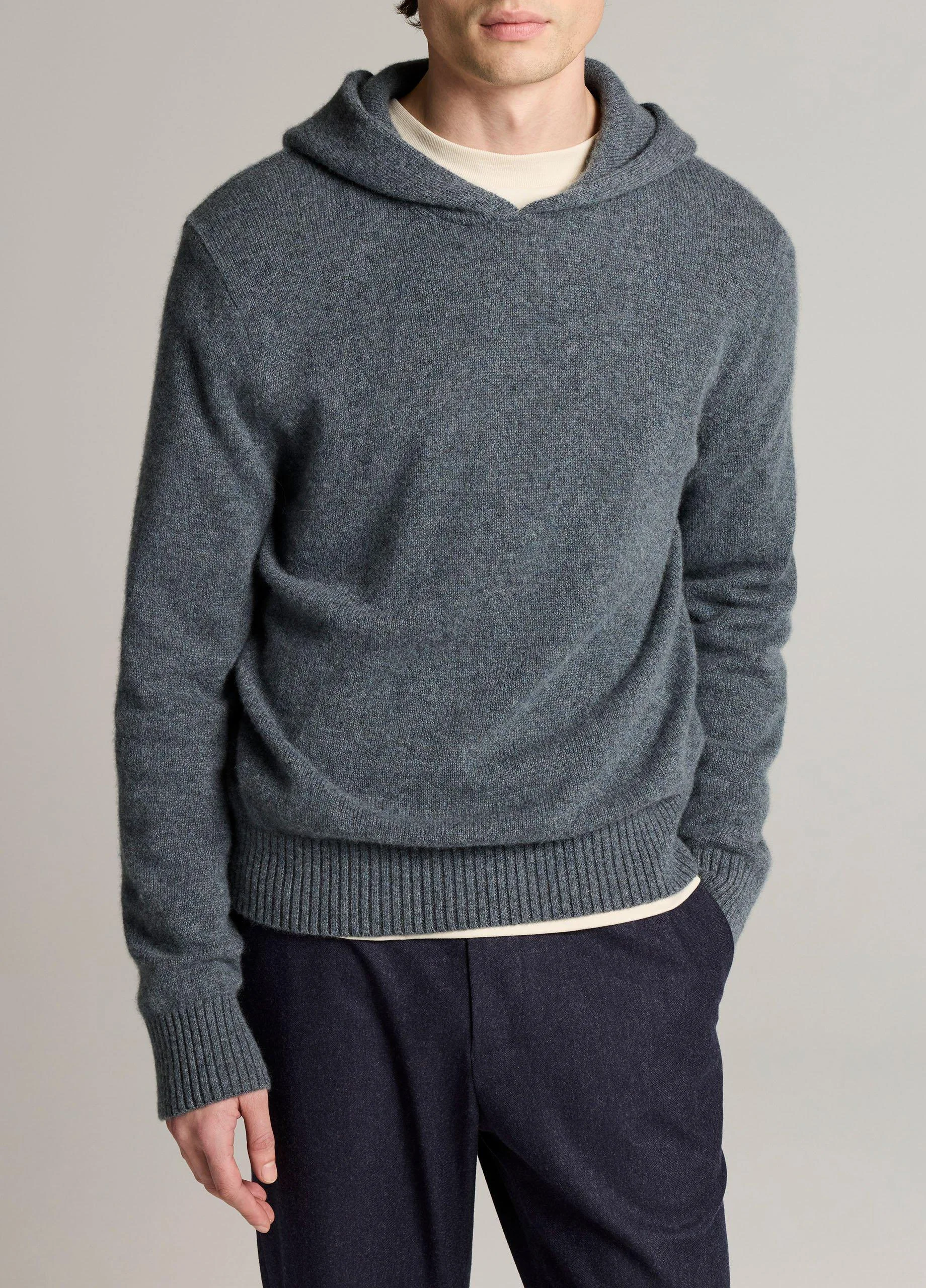 Mélange Cashmere Hoodie - 1