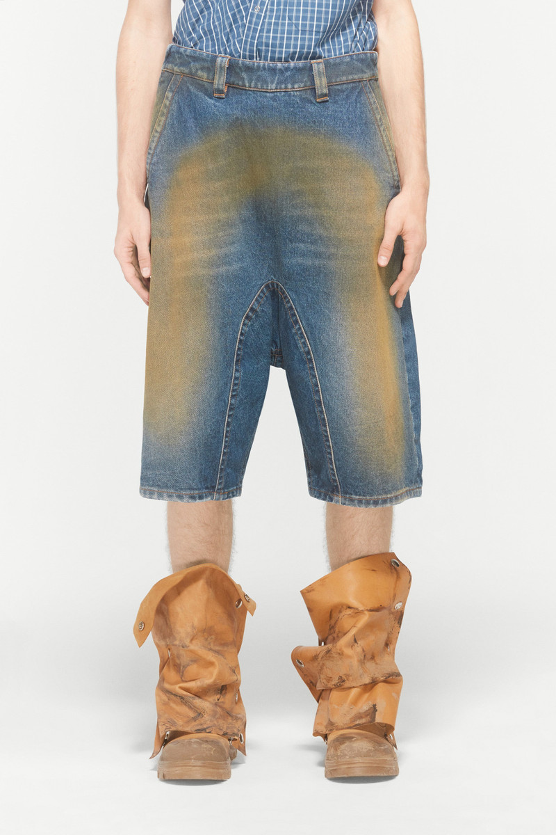 Y/Project SOUFFLE DENIM SHORTS outlook