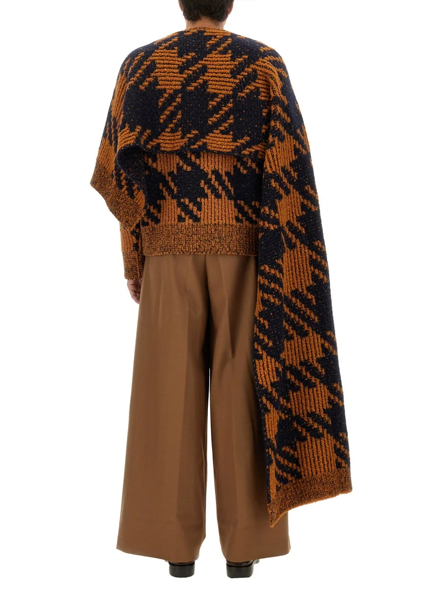 Dries Van Noten Wool and Alpaca Blend Scarf — Multicolor - 1