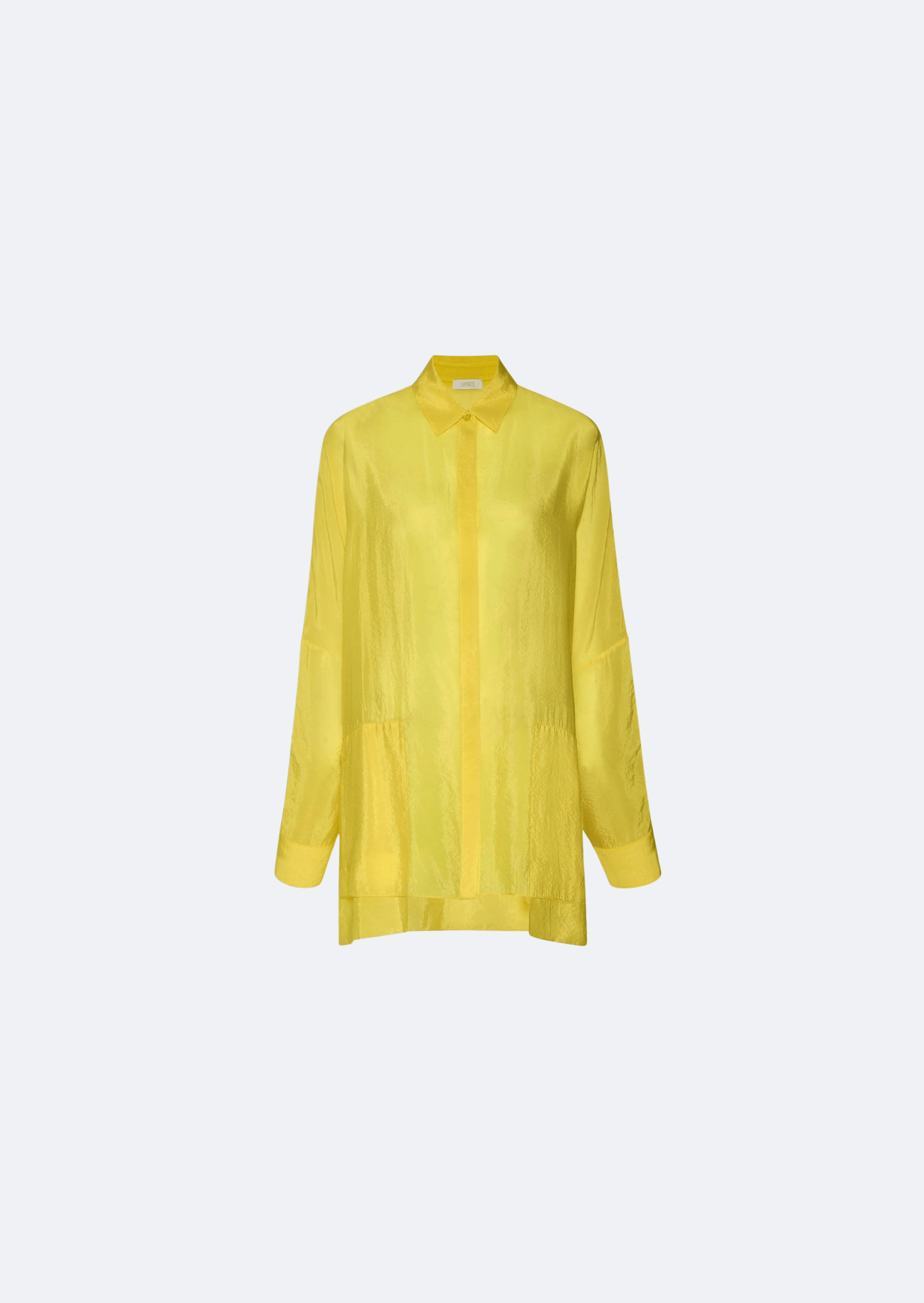 Textured Sheer Cupro Oversized Shirt - 1