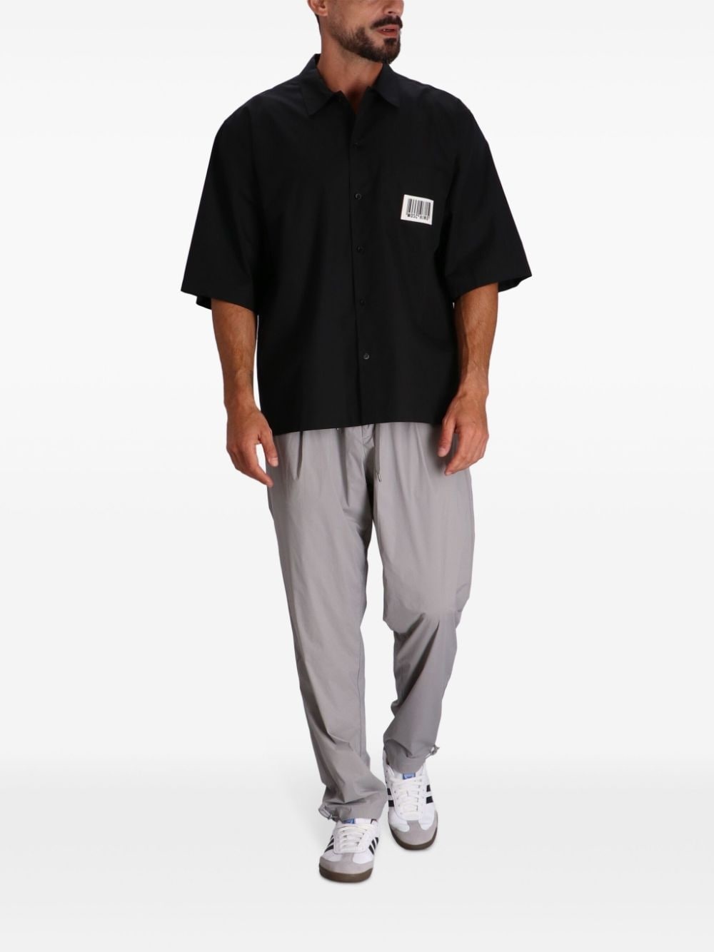 Barcode poplin shirt - 2