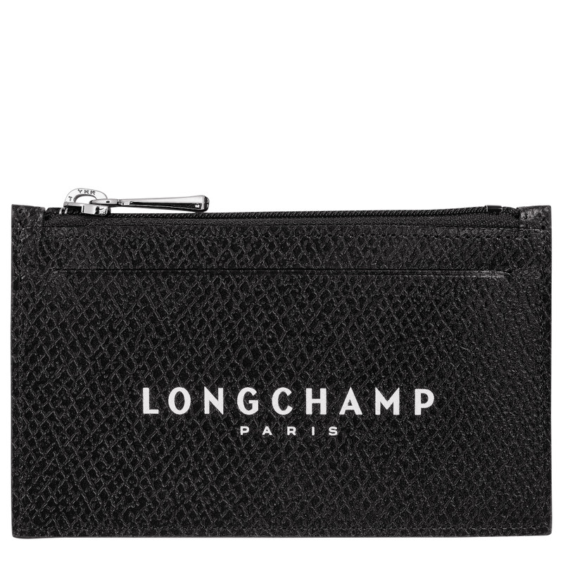 Roseau Essential Coin purse Black - Leather 1