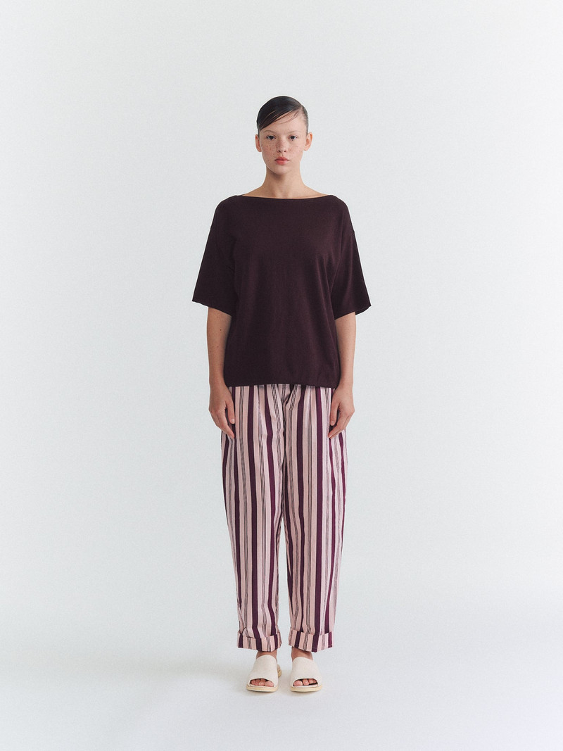 CASEY/CASEY ISA FINE KNIT TOP - JERSEY CREPE - AUBURN outlook