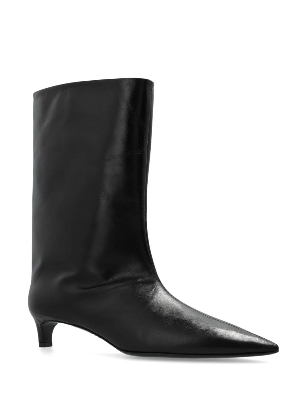 pointed-toe leather boots - 2