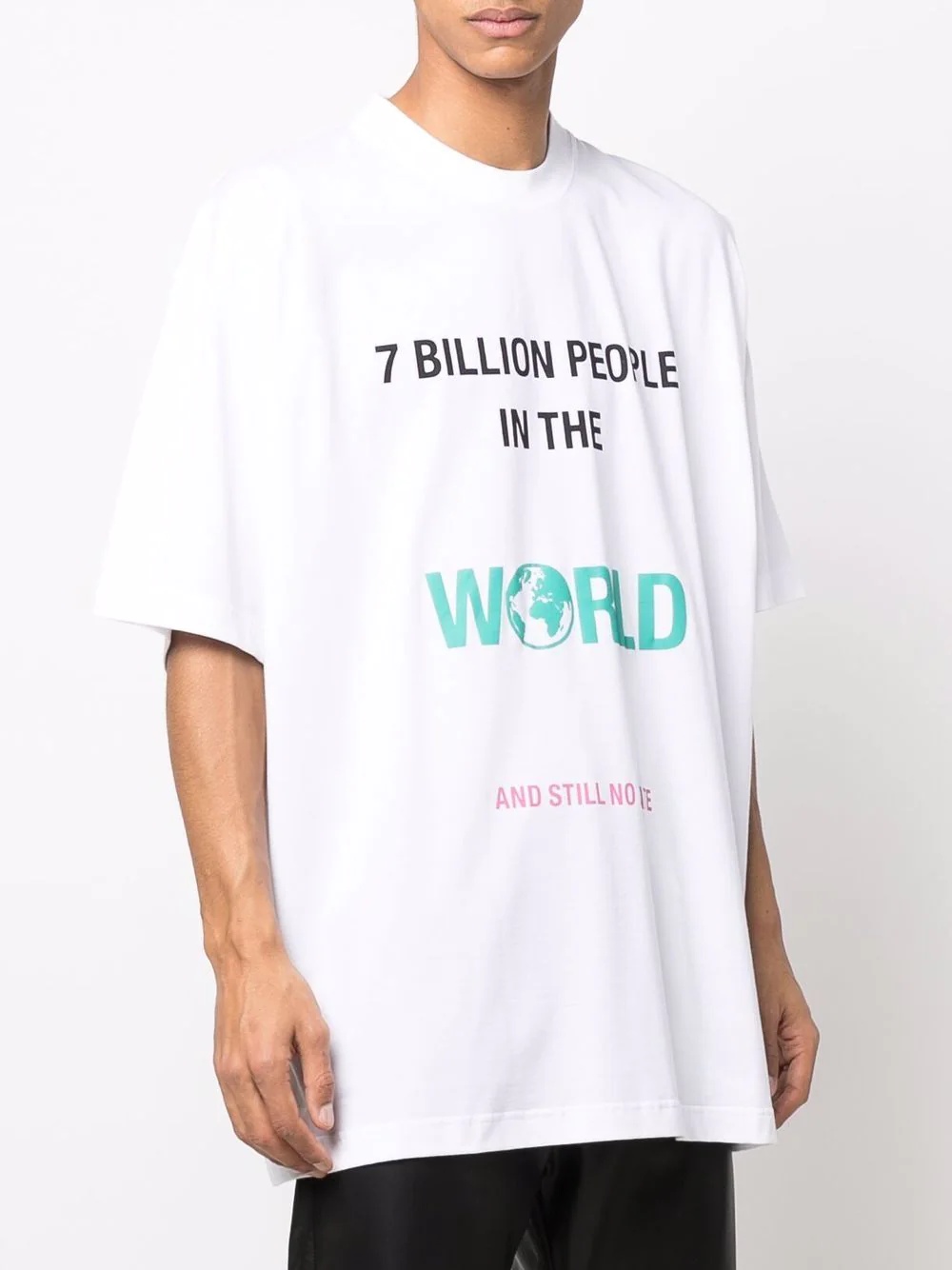 slogan-print short-sleeved T-shirt - 4