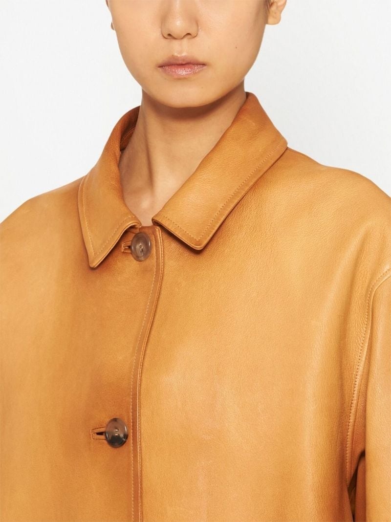 nappa leather coat - 5