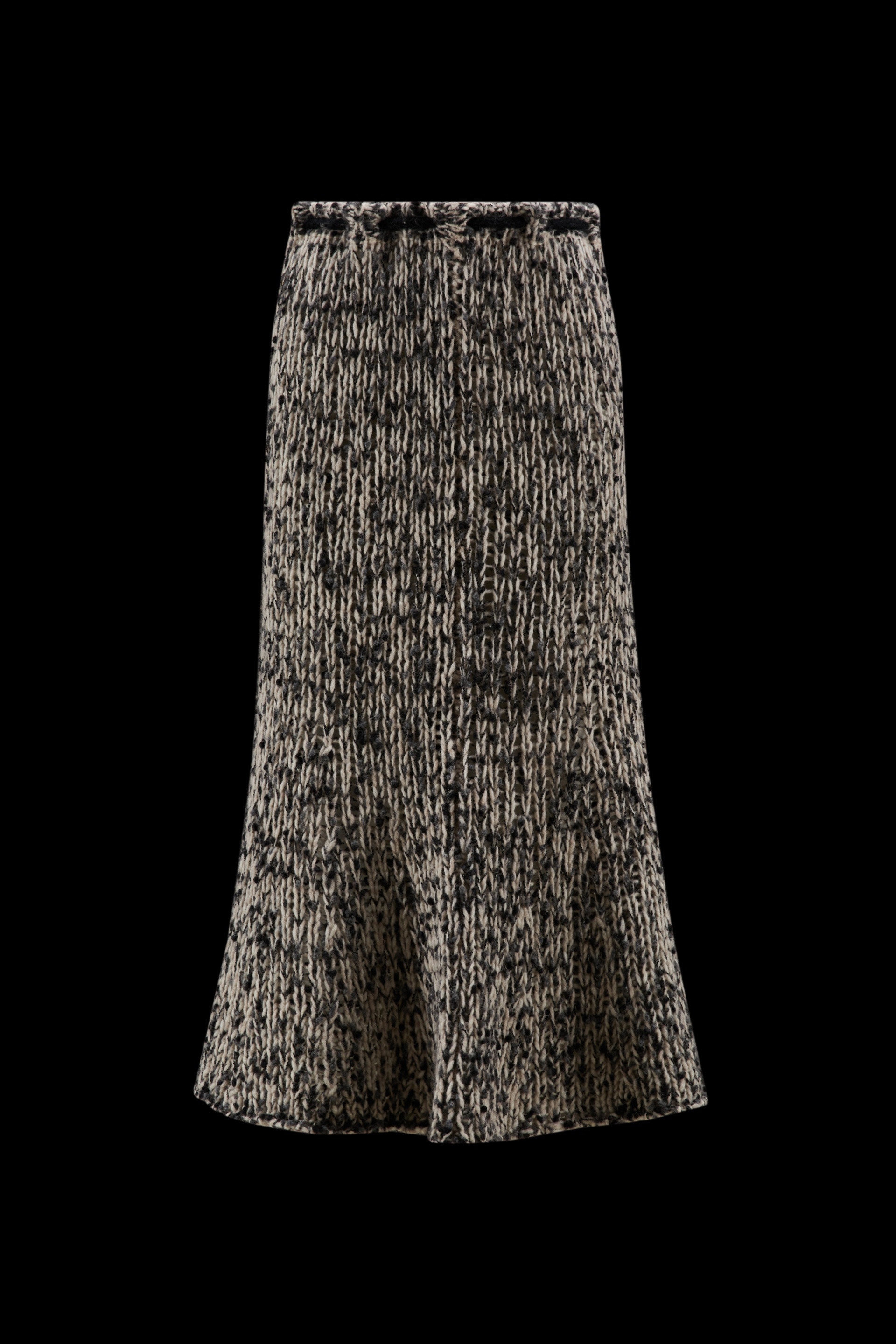 Wool Blend Midi Skirt - 1