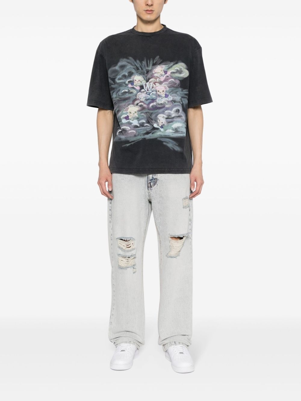 low-rise straight-leg jeans - 2
