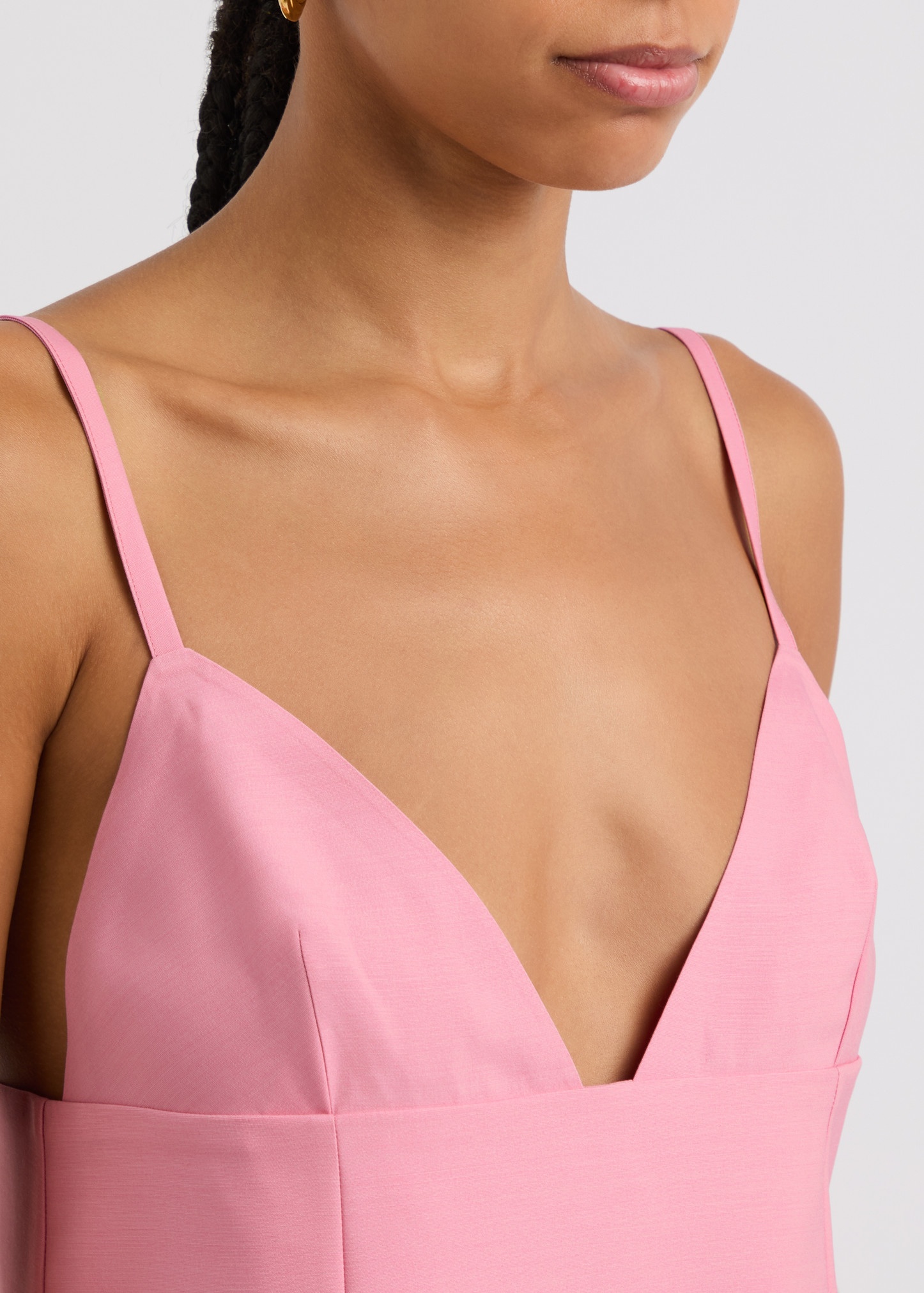 JACQUEMUS La Robe Camison wool-blend slip dress