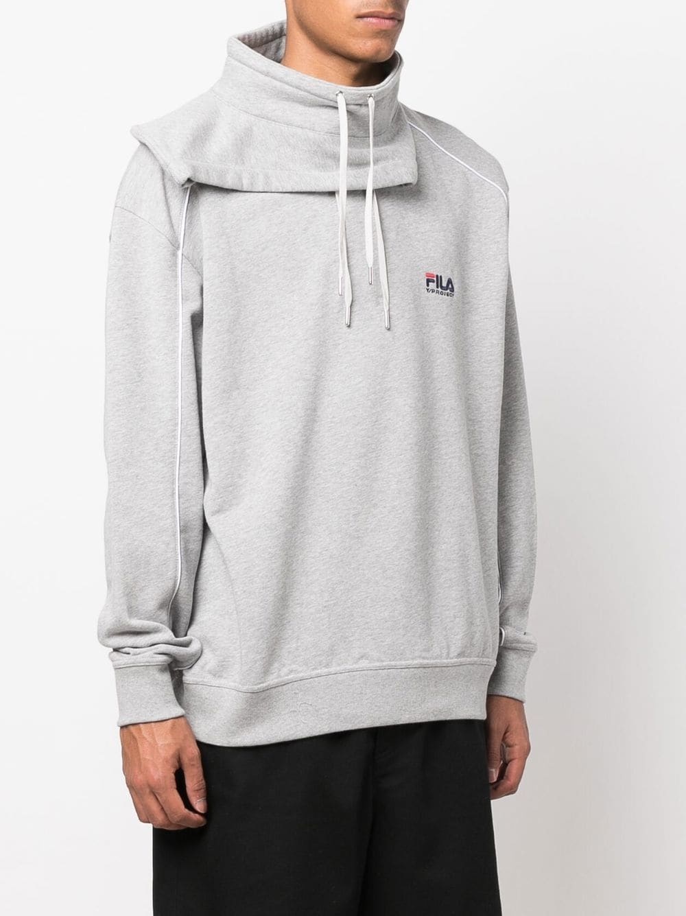 embroidered-logo detail hoodie - 4