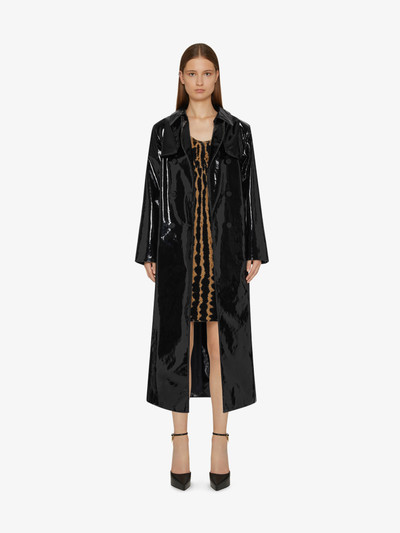 Givenchy DOUBLE BREASTED TRENCH COAT IN COATED CANVAS outlook