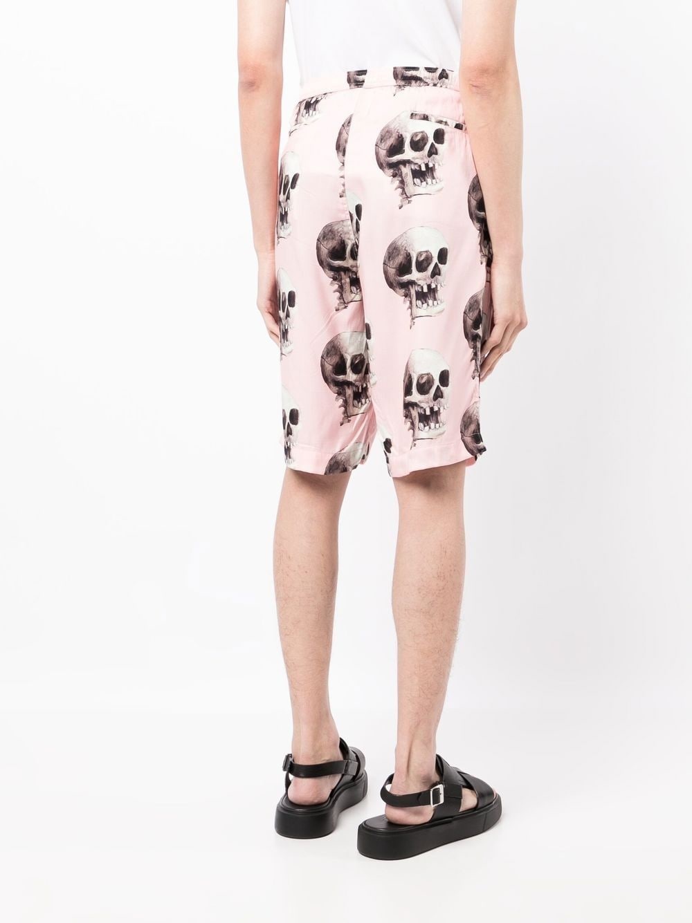 SKULL GRAPHIC-PRINT BERMUDA SHORTS - 5