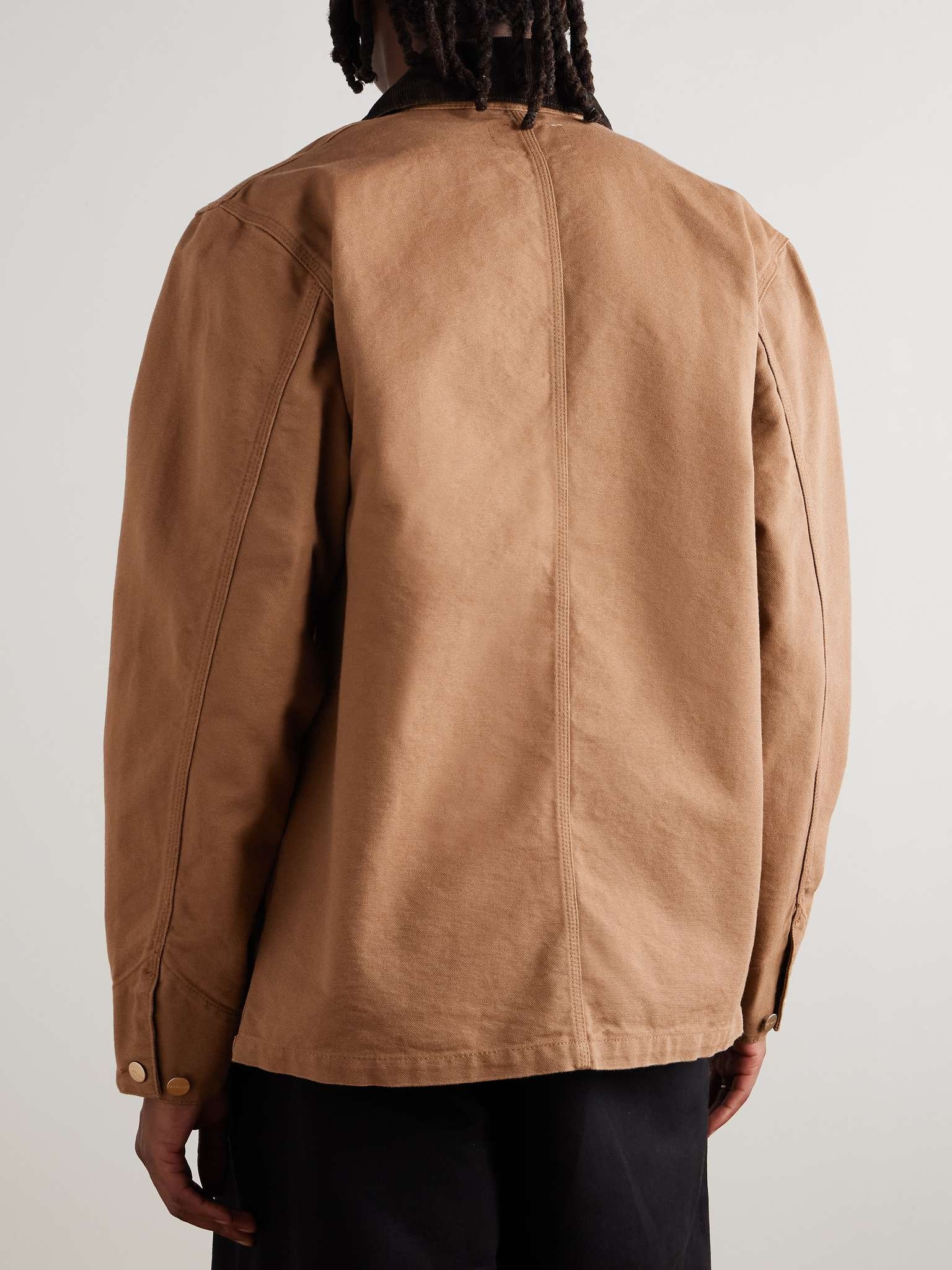 Michigan Corduroy-Trimmed Organic Cotton-Canvas Chore Jacket - 3