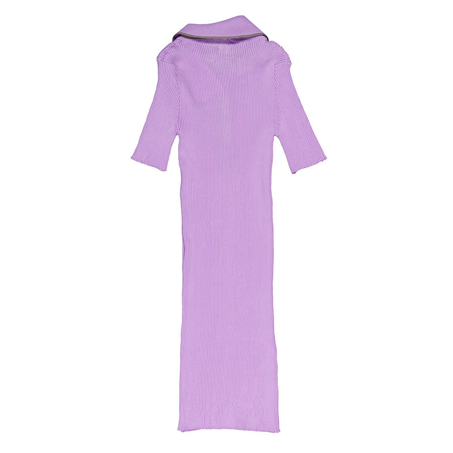 Y / Project Ladies Lilac Double Collar Polo Mini Dress - 6