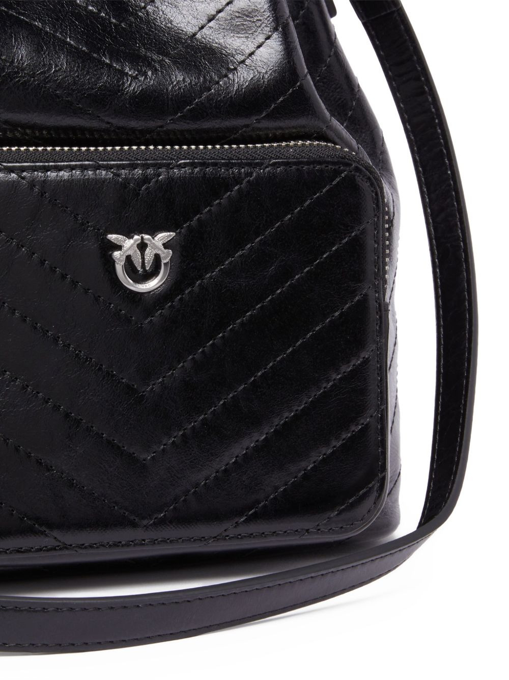 quilted leather bucket bag - 4