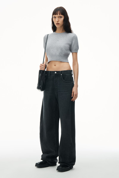 Alexander Wang Short Sleeve Cropped Pullover outlook