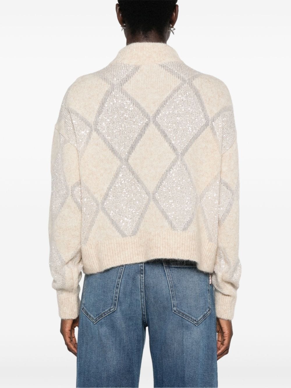 Cashmere turtle-neck sweater - 5