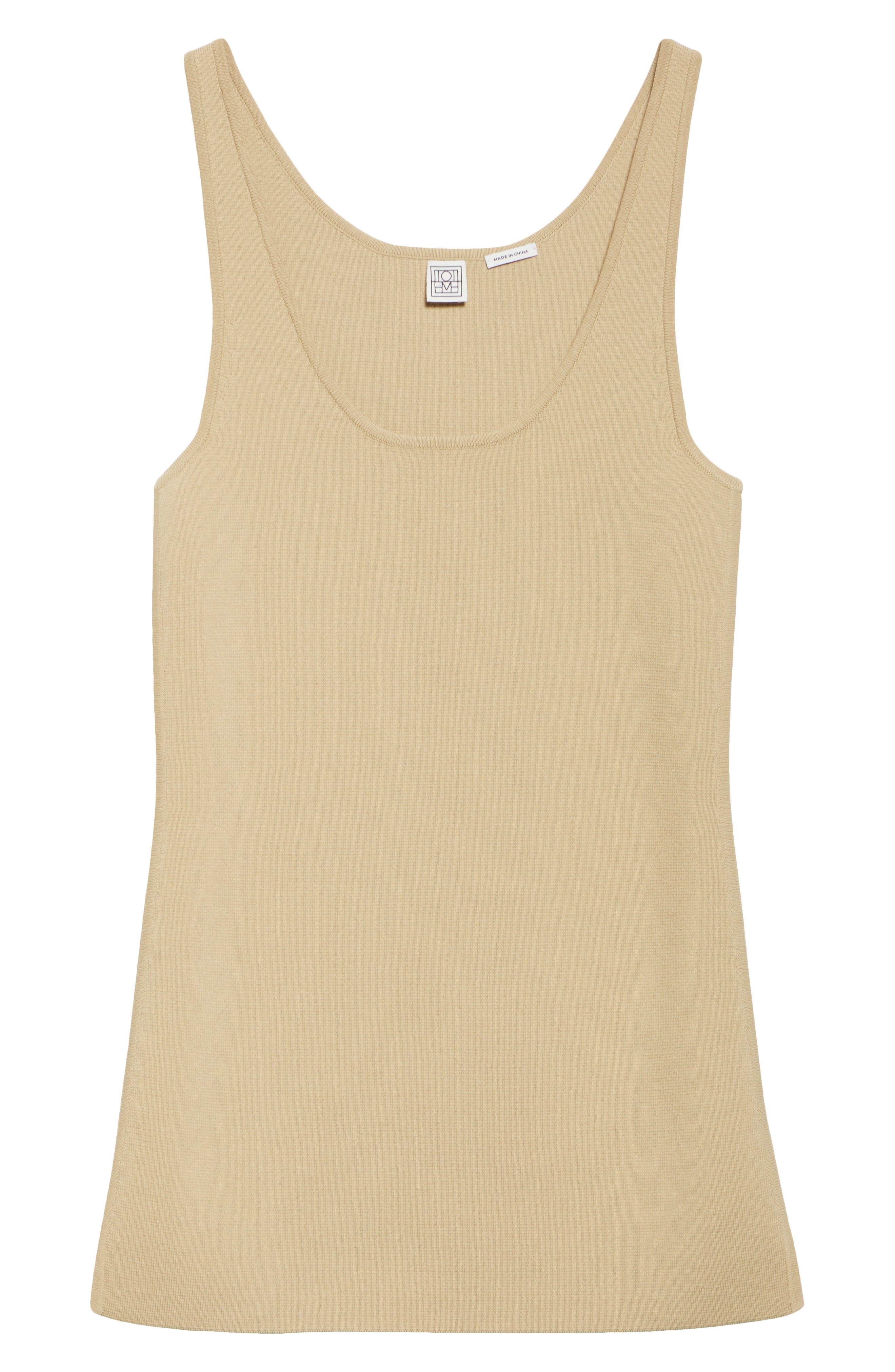 TOTEME Compact Knit Tank in Desert at Nordstrom - 6