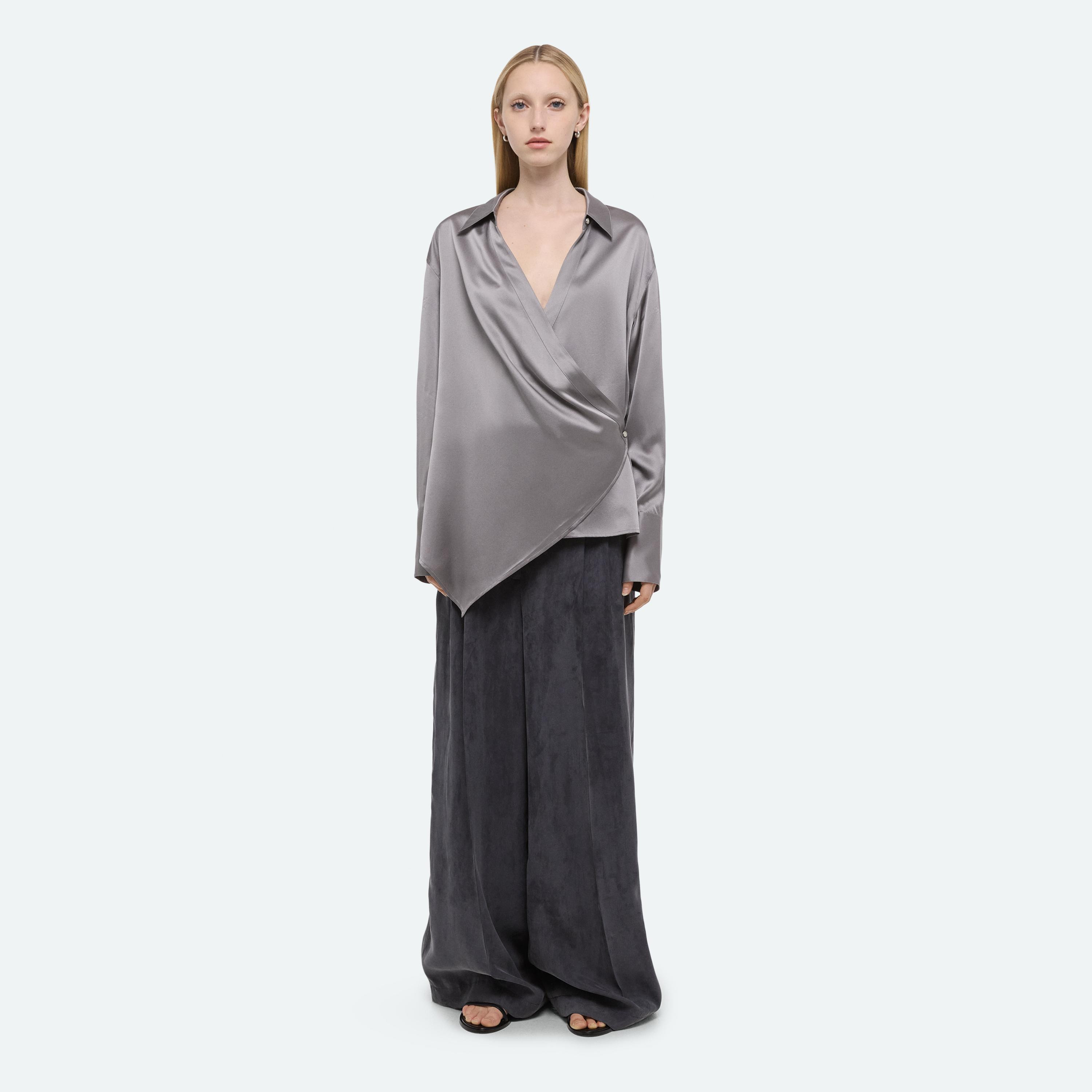 RELAXED WRAP SHIRT - 3