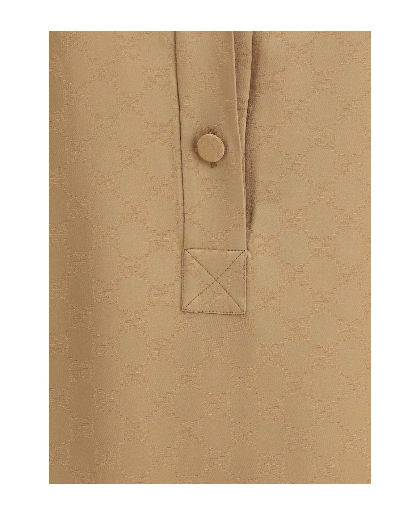 Gg Pattern Silk Shirt - 3