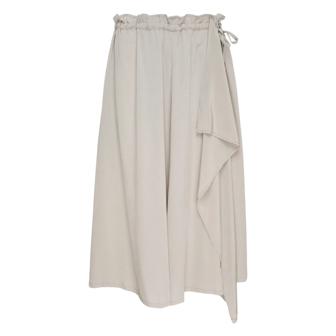 Balloon Draped Midi Skirt - 1