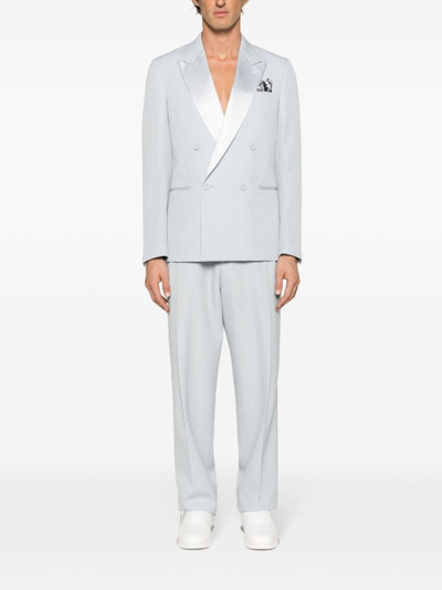Off-White peak-lapels double-breasted blazer outlook